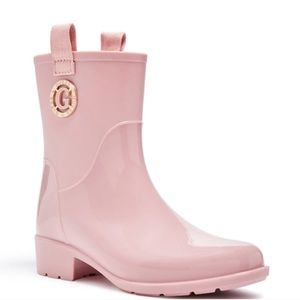 NWT Guess Kaye Pink rain boots